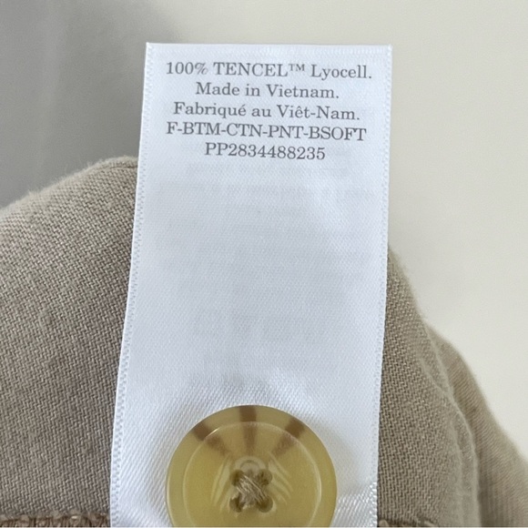 Everlane THE CHINO IN BUTTERSOFT 100% Tencel In Khaki Size 2 Pant Tapered Leg - Picture 11 of 15